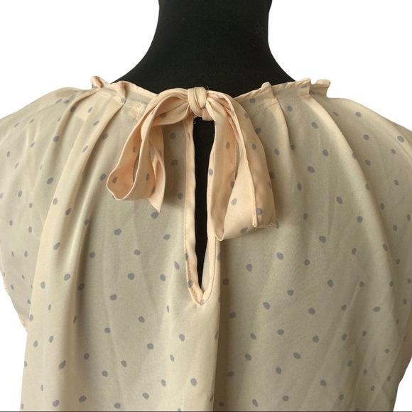 Light Pink Polka Dot Blouse by Lauren Conrad - Picture 3 of 6